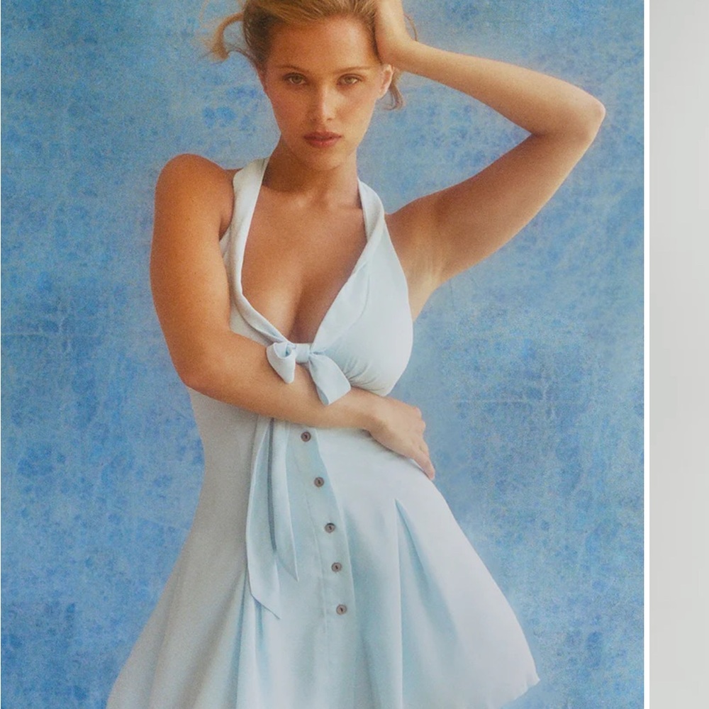 Frankie’s Bikinis Bloom Button Up Mini Dress